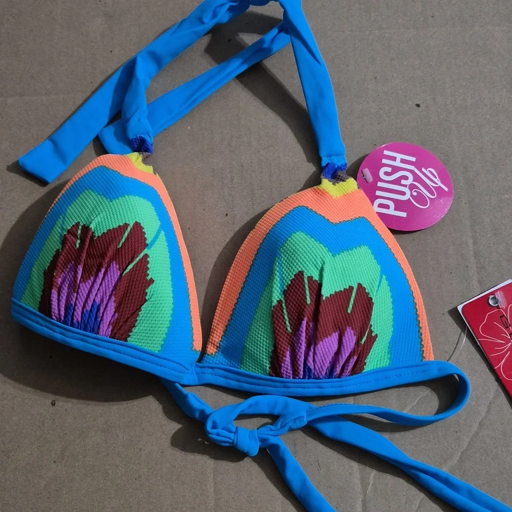 GOSSIP SWIM Bikini Top " In - Miss Understood Print" - Picture 2 of 8